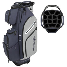 Load image into Gallery viewer, wosofe 14-Way Golf Cart Bag, Waterproof PU Leather, Blue/Grey Tour Style
