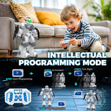 Load image into Gallery viewer, Robot Toys for Kids, Toys for 6 7 8 9 10 Year Old Boys Girls, Remote Control Toys with 2.4GHz Gesture Sensing
