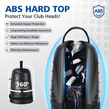 Load image into Gallery viewer, Golf Travel Bags for Airlines with Wheels, Hard Case Top and 1680D Heavy Duty Oxford Protect Golf Clubs, Lightweight and Easy to Maneuver, Black and Gray

