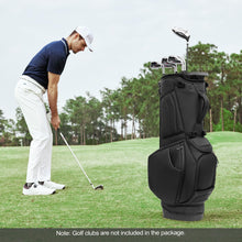 Load image into Gallery viewer, uniHimal Premier 14-Way Golf Stand Bag, Lightweight Leather Classic Black
