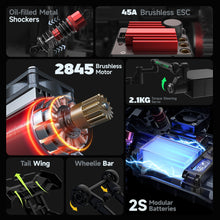 Load image into Gallery viewer, Fast RC Cars for Adults MAX 68KPH | 1/16 Scale Brushless RC Trucks 4x4 Offroad Waterproof | Hobby Grade High Speed Monster Truck
