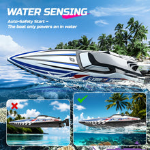 Load image into Gallery viewer, Fast Brushless RC Boat, 30+ mph 3S Remote Control Racing Boats with Metal Servo &amp; LED Light, Capsize Recovery,2.4Ghz Speed Boat
