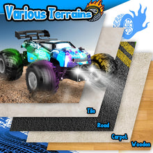 Load image into Gallery viewer, Remote Control Car, All Terrain Remote Control Truck for Boy, 2.4GHz Rc Car with Bodylight and Two Rechargeable Batteries
