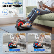 Load image into Gallery viewer, AXV Under Desk Elliptical Exercise Machine,Electric Ellipse Leg Exerciser As Seen On TV,Training Machines While Sitting for Seniors Home,Portable, Quiet, with Remote Control
