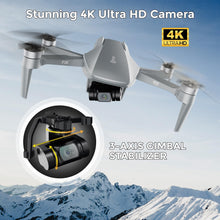 Load image into Gallery viewer, F36 GPS Drone with 4K Camera, 3-Axis Gimbal Stabilizer, 2 Miles Long Range, 25 Min Flight, Optical Flow, Brushless Motors, Follow Me

