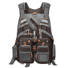 Load image into Gallery viewer, Gonex Fly Fishing Vest for Men Women, Trout, Adjustable Size, 18 Pockets
