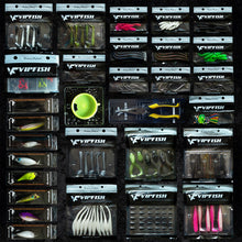 Load image into Gallery viewer, Vipfish Fishing Tackle Box with Tackle Included Lures, 3-Layer Tackle Kit
