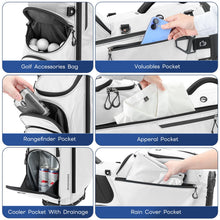 Load image into Gallery viewer, RIOROO 5 Way Golf Stand Bag with Full Length Dividers, Lightweight Golf Bag with Rain Cover, 6 Zippered Pockets &amp; Cooler Bag, Breathable Straps

