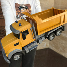 Load image into Gallery viewer, RC Dump Truck Toy for Kids - 6 Channel Remote Control Dump Truck with LED Lights, RC Construction Vehicle Truck Toys
