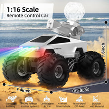 Load image into Gallery viewer, Remote Control Car RC Truck - 1:16 Amphibious Fast Car with Water Cannon and 2.4GHz Remote Control, Max 22KM/H Speed, 4WD Cyber Toy
