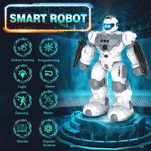 Load image into Gallery viewer, Toys for 6-10 Year Old Boys Girls, Rechargeable Remote Control Robot Toy, Intelligent Programmable RC Robot with 2.4GHz Gesture Sensing
