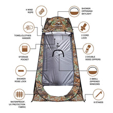 Load image into Gallery viewer, Your Choice Pop-Up Shower Tent, 47.2W"x74.8"H Changing Tent - Camo Green

