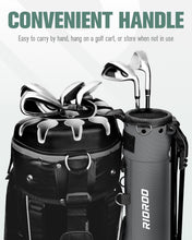 Load image into Gallery viewer, RIOROO Golf Stand Bag, Lightweight Par 3 Golf Bag Holds Up to 7 Clubs with Two Way Dividers Cooler Pocket Shoulder Strap and Multiple Storage Pockets for Men and Women
