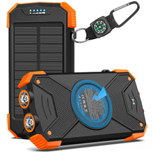 Load image into Gallery viewer, BLAVOR Solar Power Bank 10,000mAh Portable Wireless Charger for Cell Phones
