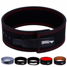 Load image into Gallery viewer, IBRO Powerlifting Lever Gym Belt –  10mm All Black
