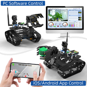 Smart Robot Car Kit with Robotic Arm HD Camera for Mega 2560, Utility Intelligent Tank Chassis Robotics Vehicle