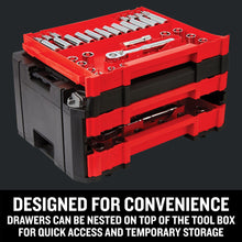 Load image into Gallery viewer, Craftsman 262-Piece Mechanic Tool Set with 3-Drawer VERSASTACK Box, SAE and Metric Socket Set, Car and Motorcycle Tool Kit with Combination Wrenches and Spark Plug Sockets, 90-Tooth (CMMT45309)
