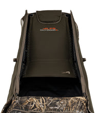 Load image into Gallery viewer, ALPS OutdoorZ Legend Layout Blind - Hunting Blind with Realtree MAX-7 Pattern, Zero-Gravity Chair Design, Waterproof Floor, Mesh Face Screen, Rear Zippered Door, and Backpack Carry Straps
