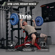 Load image into Gallery viewer, MAJOR FITNESS Adjustable Weight Bench (Elite Version) - 1300LB Capacity, 32 Positions for Strength Training, Bench Press, and Full-Body Workouts for Home or Garage Gym, Red
