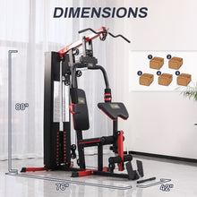 Load image into Gallery viewer, Fitvids Multifunctional Home Gym Equipment with 122.5 lbs Weight Stack
