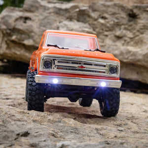 RC Truck 1/24 SCX24 1967 Chevrolet C10 4WD Truck RTR (Comes with Everything Needed to Run), Orange, AXI00001V2T3