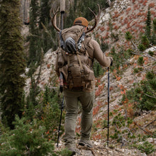 Load image into Gallery viewer, Eberlestock Brute 3500 Hunting Pack – Internal Frame Backpack with Cradle Hip Belt, Contour Shoulder Harness, 3500ci Capacity for 1–2 Day Hunts – Military Green
