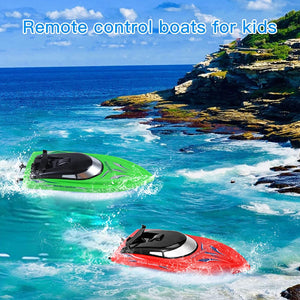4PACK RC Boat, Remote Control Boats for Kids and Adults,10km/H 2.4G High Speed Remote Control Boat, Fast RC Boats