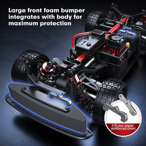 V3 1/14 RTR Brushless RC Drift Car with Gyro, Max 38 mph Fast RC Cars for Adults, 4WD All-Road Street Bash RC Truck