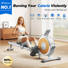 Load image into Gallery viewer, MERACH Rowing Machine with App (Manual-Adjust, Silent Version)
