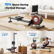 Load image into Gallery viewer, MERACH Rowing Machine Manual-Adjust (HD Screen)
