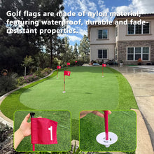 Load image into Gallery viewer, Foldable Portable Golf Flagstick (White) - Sectional Pin with Putting Flag, Great for Backyard Practice &amp; Home Yard Golf Setup
