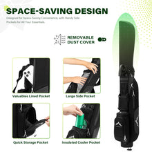 Load image into Gallery viewer, uniHimal Small Par 3 Golf Stand Bag - Lightweight for Pitch &amp; Putt Black
