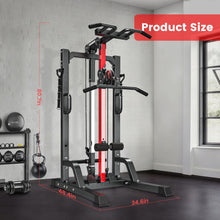 Load image into Gallery viewer, Pull Up Bar Power Tower Dip Station - Black 01
