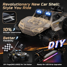 Load image into Gallery viewer, 1:14 Crawler RC Car, 48Kph High Speed RC Truck with LED Headlight for Boys Adult, Offroad 4x4 2.4Ghz Remote Control Car
