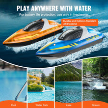 Load image into Gallery viewer, RC Boat for Kids, 2Pack Remote Control Boat for Pools &amp; Lakes, Racing Boat with LED Light &amp; 4 Rechargeable Batteries
