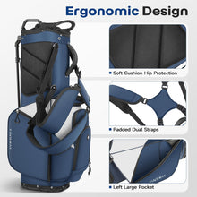 Load image into Gallery viewer, Findway Golf Stand Bag 7 Way, Lightweight Golf Bag for Men Women, Golf Club Carry Bag with Multiple Pockets, Detachable Dual Straps

