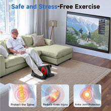 Load image into Gallery viewer, AXV Under Desk Elliptical Exercise Machine,Electric Ellipse Leg Exerciser As Seen On TV,Training Machines While Sitting for Seniors Home,Portable, Quiet, with Remote Control
