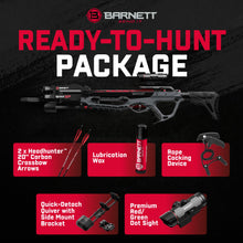 Load image into Gallery viewer, Barnett Recruit XP Crossbow Package, Compact Crossbow with 2 Arrows &amp; 3 Dot Sight, Ideal for Hunting &amp; Training for All Ages &amp; Capabilities
