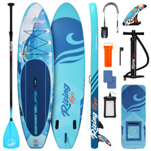 Load image into Gallery viewer, SereneLife 10’6” Inflatable Stand Up Paddle Board with Premium SUP Accessories - 32” Wide Stable Design with Non-Slip EVA Deck Pad, for Youth and Adults, 350 lbs. Capacity
