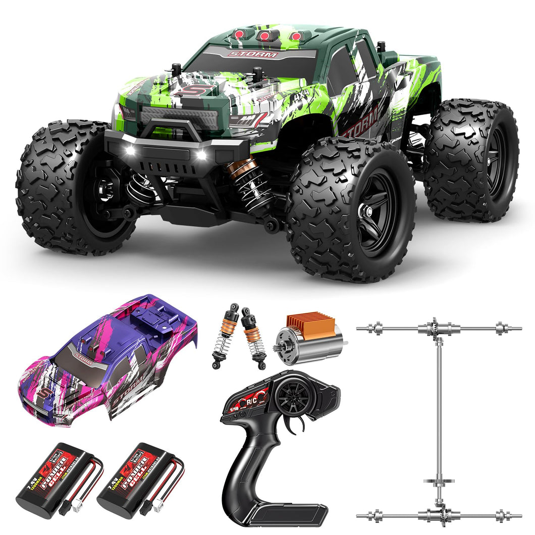Rc Cars 1:18 All Terrain RC Car for Adults & Boys (18305), 4WD Off-Road RC Truck High Speed Fast 40+ KPH, 4X4 Waterproof