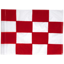 Load image into Gallery viewer, Standard Golf 14" x 20" Single Red/White Checkered Flag
