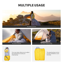 Load image into Gallery viewer, Naturehike 0 Degree Ultralight Down Sleeping Bag for Adults, 650FP Backpacking Cold Weather Sleeping Bag with RDS Down, 28.9℉ for Camping, Hiking, 2025 Model
