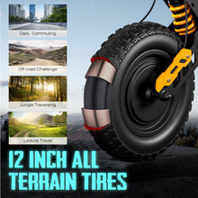 Load image into Gallery viewer, 60V Electric Scooter Adults 5600W Dual Motors Top Speed 47MPH, 60V 21Ah Range 55 Miles, 12&quot; All-Terrain Tires Foldable FastScooter
