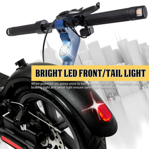 Electric Scooter for Adults Scooters Kids Foldable E-Scooter with with 350W Motor 15.5 mph Max Speed (Blue)
