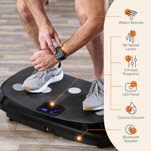 Load image into Gallery viewer, Lifepro Rumblex 4D Curved Vibration Plate Exercise Machine — Triple Motor, 7 Modes &amp; 60 Speeds Vibrating Platform Machine — Full Body Vibration Plate for Lymphatic Drainage &amp; at Home Workout
