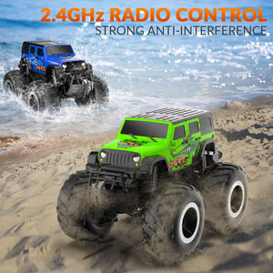 Amphibious Remote Control Car Toys for Boys 2.4GHz 1:16 All Terrain Off-Road RC Car Waterproof RC Monster Truck