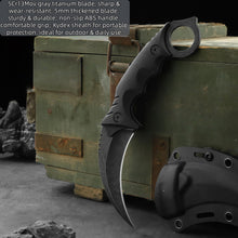 Load image into Gallery viewer, Fixed Blade Knives, Karambit Knife, Hunting Knives, 4 Pieces Complete Set

