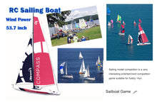 Load image into Gallery viewer, 53” Inch Remote Control Boat RC Pre-Assemble Sail Accessories Kits 2.4G Electric Sailboat Watercraft for Adults Boys (S)
