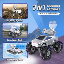 Load image into Gallery viewer, 1:16 Remote Control Car, 2.4GHz Shoot Water RC Cars, 4WD Amphibious RC Truck, All Terrain Off-Road Remote Control Monster Truck
