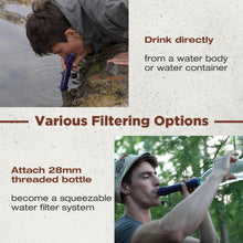 Load image into Gallery viewer, Membrane Solutions S2 Detachable Water Filter Straw, 4-Pack

